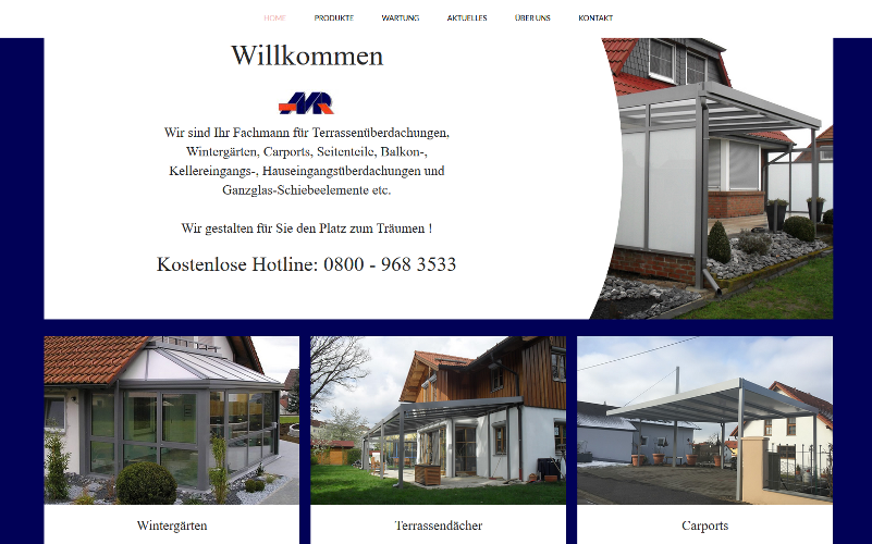 Amr-Wintergarten Webdesign