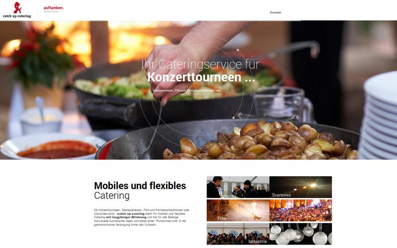 Webdesign für Catchup-Catering